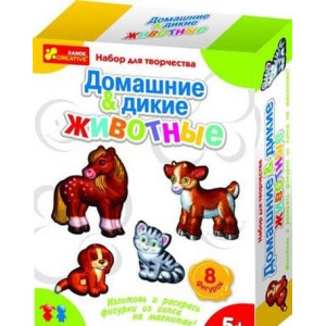 Ранок. Дикие и домашние животные: Гипс на магнитах Ранок. Дикие и домашние животные: Гипс на магнитах