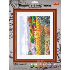 Вишивка-картина "Квітучі лани"
