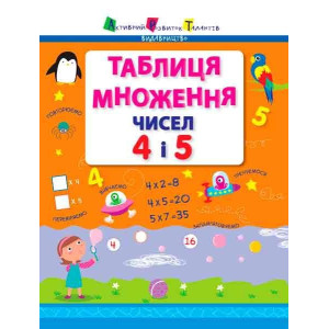 АРТ Таблиця множення чисел 4 і 5 (у) АРТ Таблиця множення чисел 4 і 5 (у)