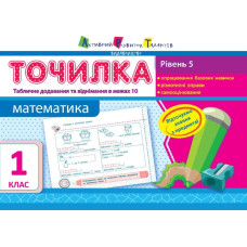 АРТ Точилка. Рівень 5. Табличне додавання та віднімання у межах 10 (у)