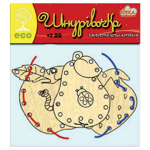 Дерев'яна ШНУРІВОЧКА. Фрукти Зірка 71283 (9789663334363) (286222) Дерев'яна ШНУРІВОЧКА. Фрукти Зірка 71283 (9789663334363) (286222)
