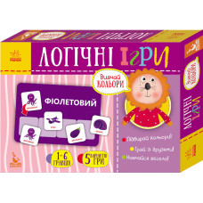 КЕНГУРУ Логічні ігри. 2+ Вивчай кольори. 24 картки (Укр)
