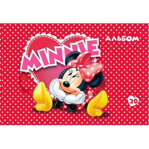 Альбом для малювання (пруж. 20арк) Minnie Mouse-2 № 4