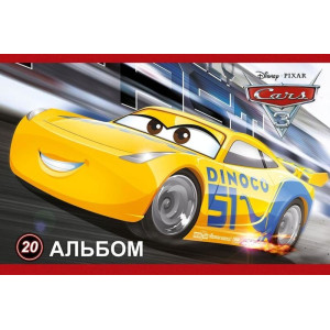 Альбом для малювання (скоба, 20арк) Серія Cars 3 № 4 Альбом для малювання (скоба, 20арк) Серія Cars 3 № 4