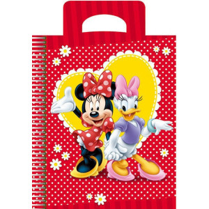 Блокнот для нотаток ф.А6, вирубка сумка, пружина,. Minnie Mouse 50 аркушів № 2-2 Блокнот для нотаток ф.А6, вирубка сумка, пружина,. Minnie Mouse 50 аркушів № 2-2