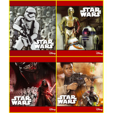 Комплект зошитів А5, скоба, 48 арк., лінія, офсет, STAR WARS Комплект зошитів А5, скоба, 48 арк., лінія, офсет, STAR WARS