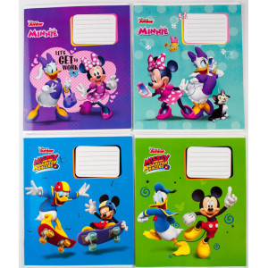 Комплект зошитів скоба 18 арк., лінія, "Mickey Mouse" (20 шт в комплекті) Ц697017У Комплект зошитів скоба 18 арк., лінія, "Mickey Mouse" (20 шт в комплекті) Ц697017У