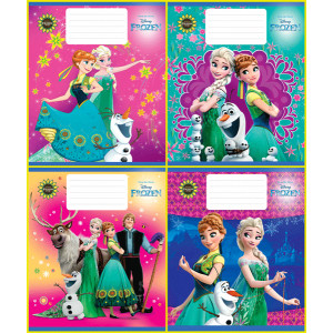 Комплект зошитів скоба 24 арк., лінія, "Серія Frozen" (20 шт в комплекті) Комплект зошитів скоба 24 арк., лінія, "Серія Frozen" (20 шт в комплекті)