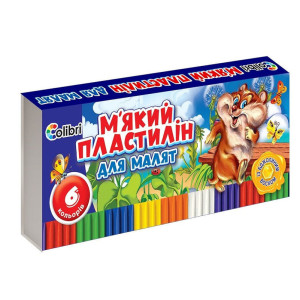 Пластилін з воском Гавчик та Мурчик 6 кол