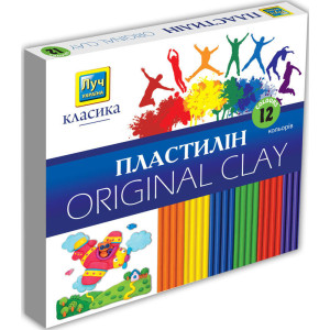 Пластилін Класика 12 кольорів Пластилін Класика 12 кольорів