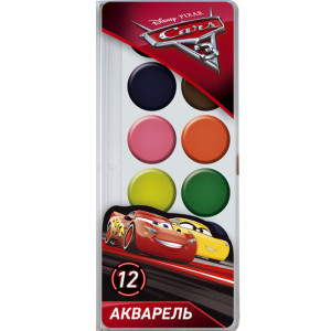 Фарба акварельна медова Серія Cars № 12 кольорів Фарба акварельна медова Серія Cars № 12 кольорів