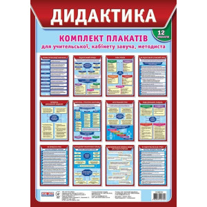1618 Дидактика. Комплект плакатів для учительської, кабінету зауча, методиста