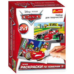 4004-14 Розмальовка за номерами Дісней "Тачки" 14153076Р 4004-14 Розмальовка за номерами Дісней "Тачки" 14153076Р
