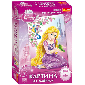 4748-03 Картинки з паєток Дісней "Принцеса Рапунцель" 15153066Р 4748-03 Картинки з паєток Дісней "Принцеса Рапунцель" 15153066Р