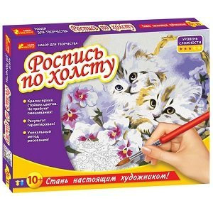 4942 Розмальовка за номерами на полотні "Кошеня" 15129001Р 4942 Розмальовка за номерами на полотні "Кошеня" 15129001Р