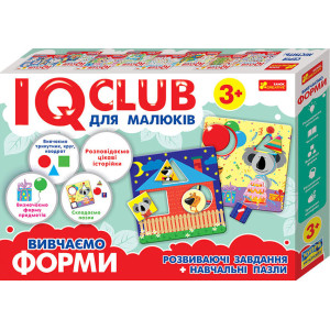 6351У Навчальні пазли. 3+ Вивчаємо форми. IQ-club для малюків 13203007У 6351У Навчальні пазли. 3+ Вивчаємо форми. IQ-club для малюків 13203007У