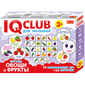 6353Р Навчальні пазли. 3+ Вивчаємо овочі та фрукти. IQ-club для малюків 13152040Р 6353Р Навчальні пазли. 3+ Вивчаємо овочі та фрукти. IQ-club для малюків 13152040Р