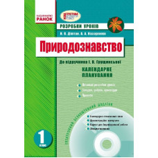ПРИРОДОЗНАВСТВО 1 кл. Розробки уроків до підр. Грущинської (Укр) + ДИСК/ НОВА ПРОГРАМА