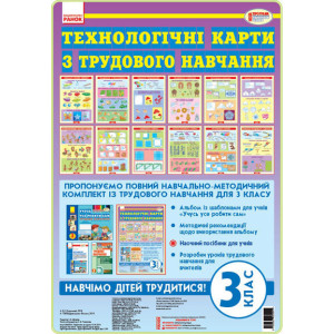 Трудове навчання КАРТКИ 3 кл. (Укр) до альбома /НОВА ПРОГРАМА Трудове навчання КАРТКИ 3 кл. (Укр) до альбома /НОВА ПРОГРАМА