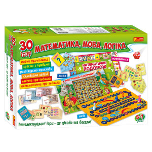 Математика, мова, логіка. 30 ігор (Укр) Ranok-Creative 12109100У (4823076142278) (309302) Математика, мова, логіка. 30 ігор (Укр) Ranok-Creative 12109100У (4823076142278) (309302)
