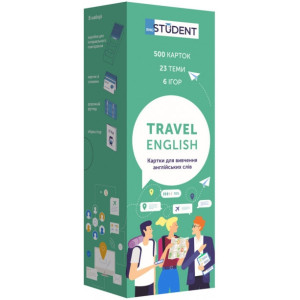 Картки для вивчення англійсьих слів English Student -Travel English
