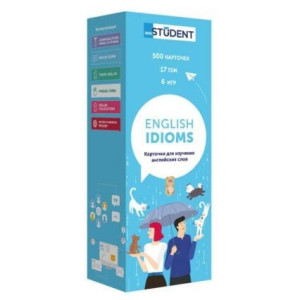 Карточки английских слов English Student. English idioms. 500 карточек